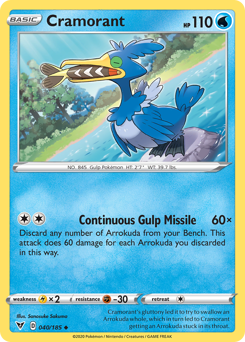 Cramorant (040/185) [Sword & Shield: Vivid Voltage] | Exor Games New Glasgow