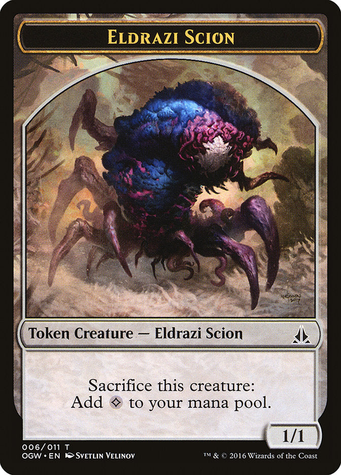 Eldrazi Scion (006/011) [Oath of the Gatewatch Tokens] | Exor Games New Glasgow