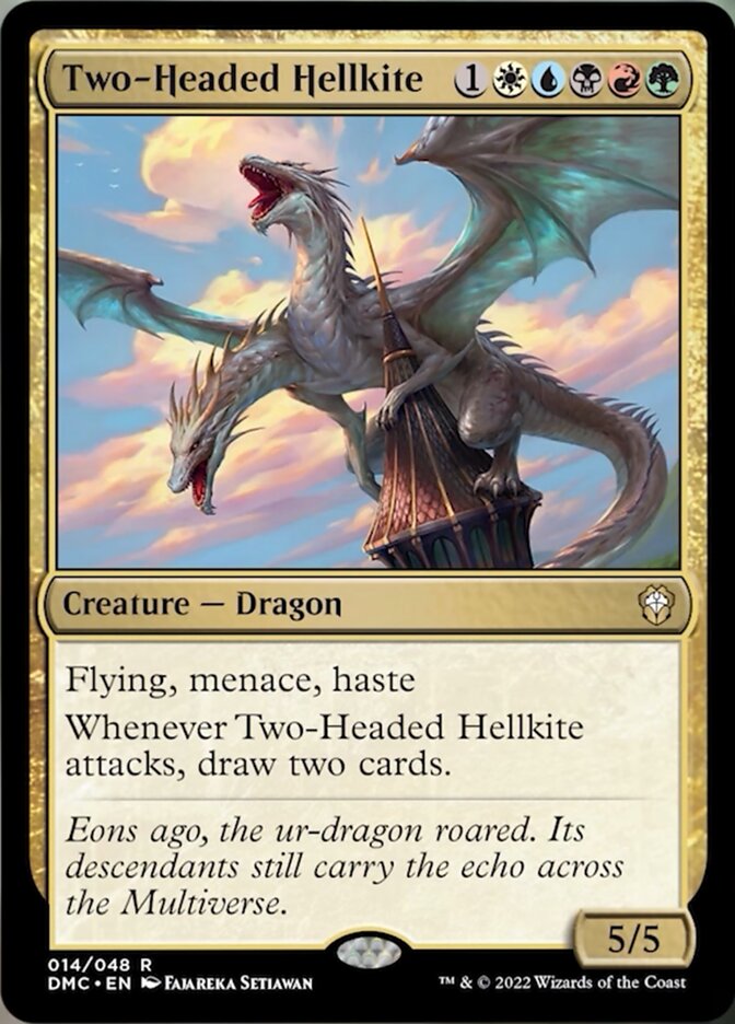 Two-Headed Hellkite [Dominaria United Commander] | Exor Games New Glasgow