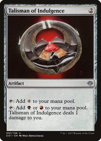 Talisman of Indulgence [Archenemy: Nicol Bolas] | Exor Games New Glasgow