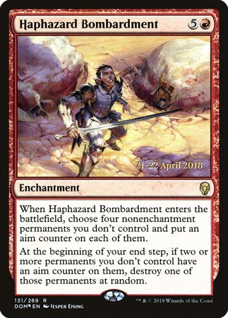 Haphazard Bombardment [Dominaria Promos] | Exor Games New Glasgow