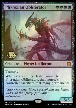 Phyrexian Obliterator [Phyrexia: All Will Be One Prerelease Promos] | Exor Games New Glasgow