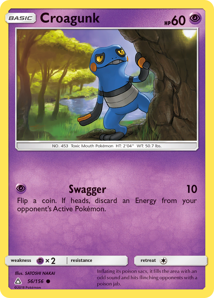 Croagunk (56/156) [Sun & Moon: Ultra Prism] | Exor Games New Glasgow