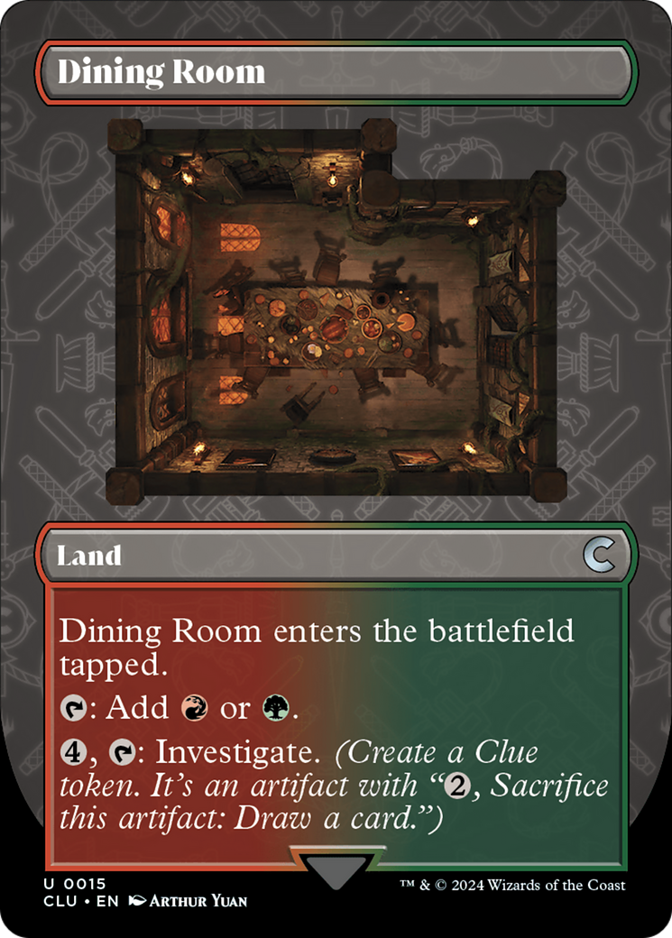 Dining Room (Borderless) [Ravnica: Clue Edition] | Exor Games New Glasgow