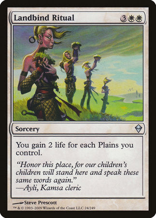Landbind Ritual [Zendikar] | Exor Games New Glasgow