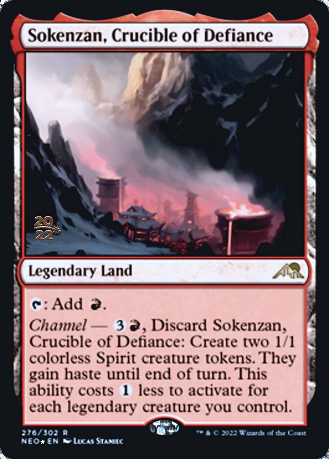 Sokenzan, Crucible of Defiance [Kamigawa: Neon Dynasty Prerelease Promos] | Exor Games New Glasgow