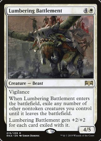 Lumbering Battlement [Ravnica Allegiance] | Exor Games New Glasgow