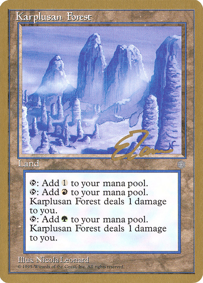 Karplusan Forest (Eric Tam) [Pro Tour Collector Set] | Exor Games New Glasgow