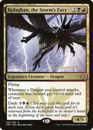 Kolaghan, the Storm's Fury [Fate Reforged Promos] | Exor Games New Glasgow