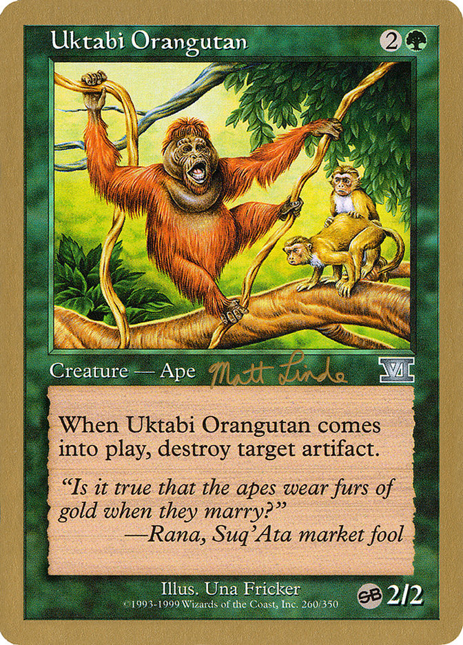 Uktabi Orangutan (Matt Linde) (SB) [World Championship Decks 1999] | Exor Games New Glasgow