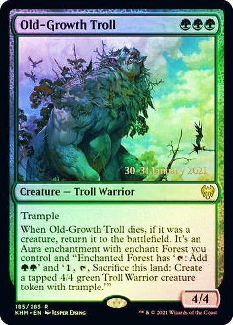 Old-Growth Troll  [Kaldheim Prerelease Promos] | Exor Games New Glasgow