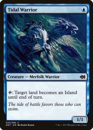 Tidal Warrior [Duel Decks: Merfolk vs. Goblins] | Exor Games New Glasgow