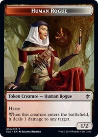 Human Rogue // Food (16) Double-sided Token [Throne of Eldraine Tokens] | Exor Games New Glasgow