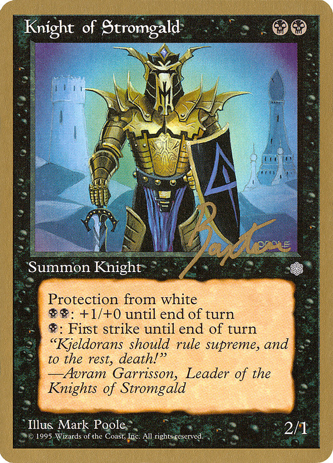 Knight of Stromgald (George Baxter) [Pro Tour Collector Set] | Exor Games New Glasgow