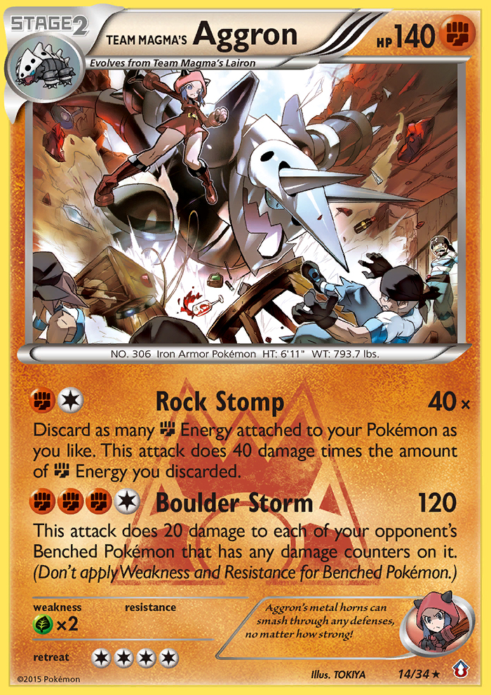 Team Magma's Aggron (14/34) [XY: Double Crisis] | Exor Games New Glasgow