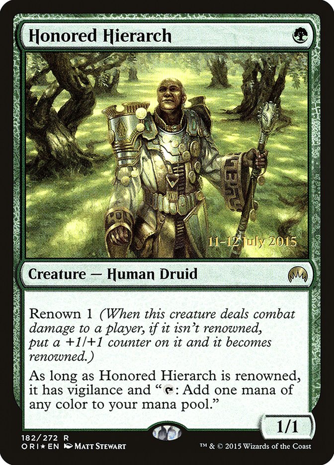 Honored Hierarch [Magic Origins Prerelease Promos] | Exor Games New Glasgow