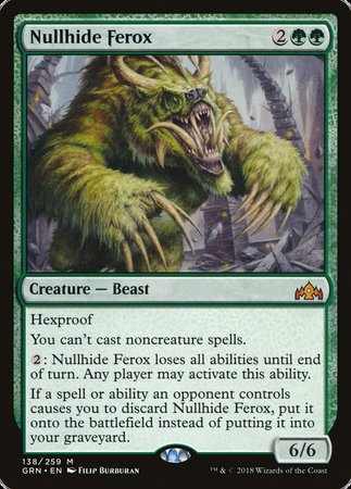 Nullhide Ferox [Guilds of Ravnica] | Exor Games New Glasgow