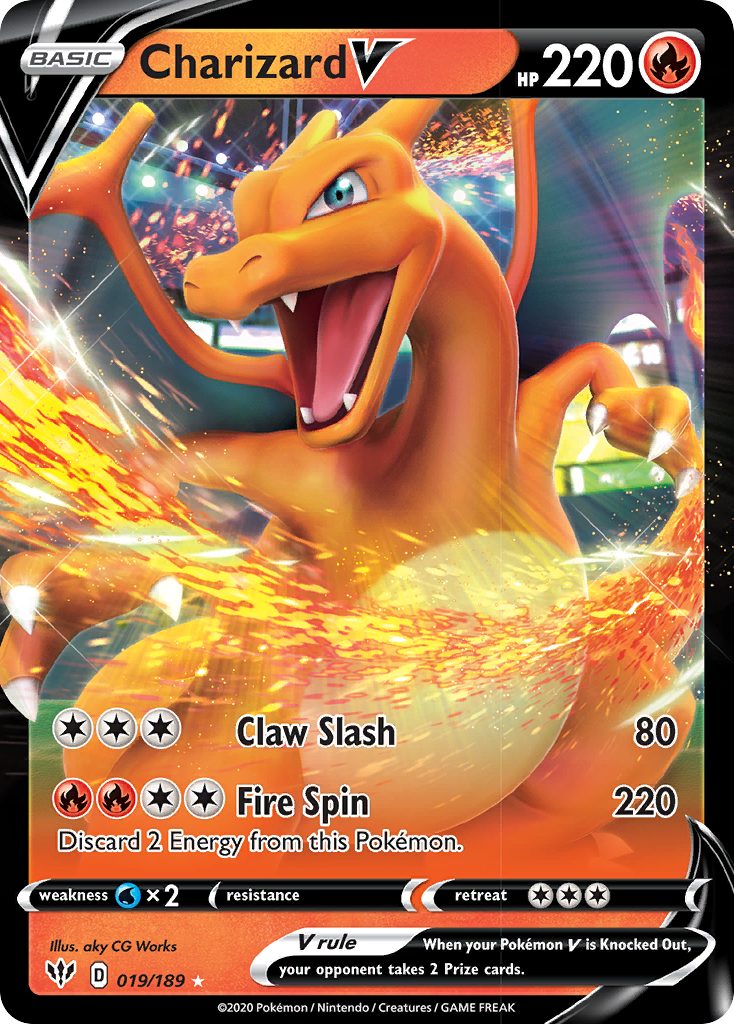 Charizard V (019/189) [Sword & Shield: Darkness Ablaze] | Exor Games New Glasgow