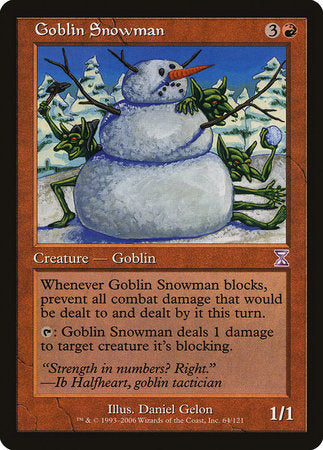 Goblin Snowman [Time Spiral Timeshifted] | Exor Games New Glasgow