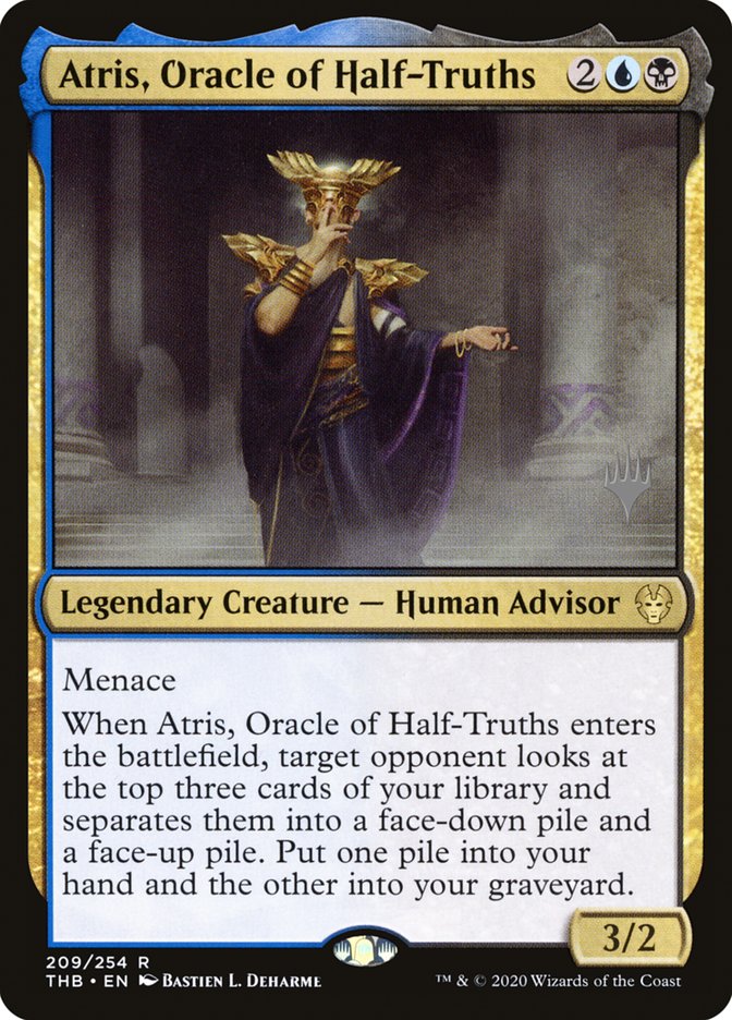 Atris, Oracle of Half-Truths (Promo Pack) [Theros Beyond Death Promos] | Exor Games New Glasgow