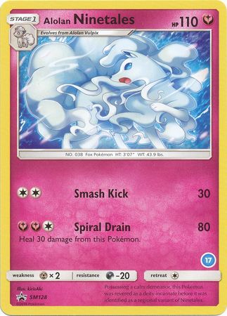 Alolan Ninetales (SM128) (Deck Exclusive #17) [Sun & Moon: Trainer Kit - Alolan Ninetales] | Exor Games New Glasgow