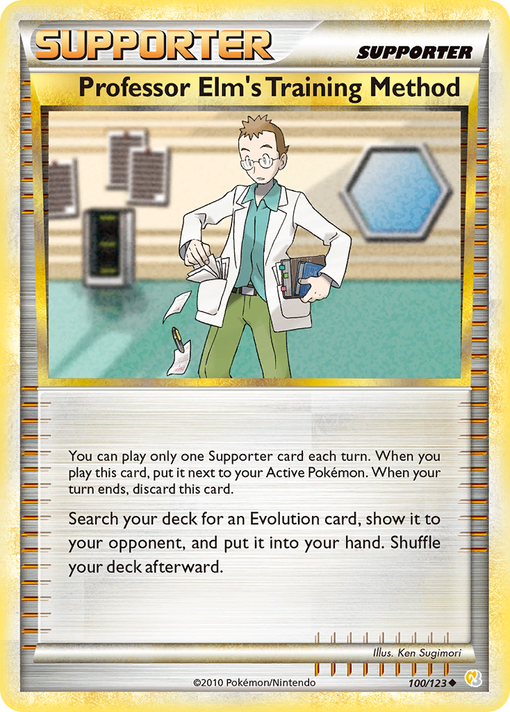 Professor Elm's Training Method (100/123) [HeartGold & SoulSilver: Base Set] | Exor Games New Glasgow