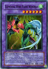 Elemental Hero Flame Wingman [DP1-EN010] Super Rare | Exor Games New Glasgow