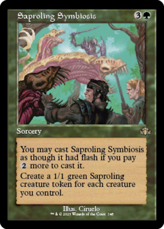 Saproling Symbiosis (Retro) [Dominaria Remastered] | Exor Games New Glasgow