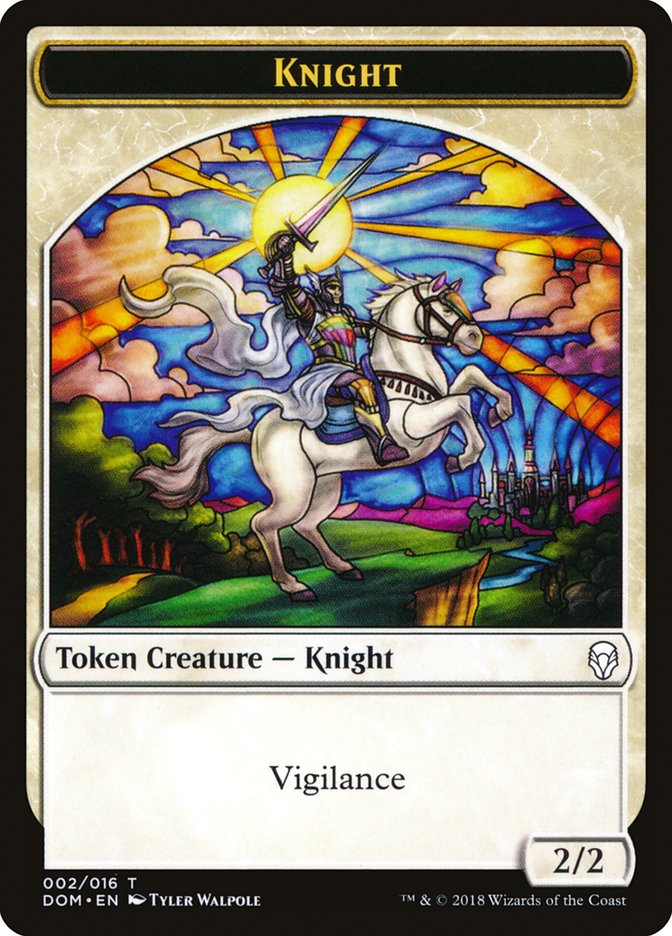 Knight (002/016) [Dominaria Tokens] | Exor Games New Glasgow