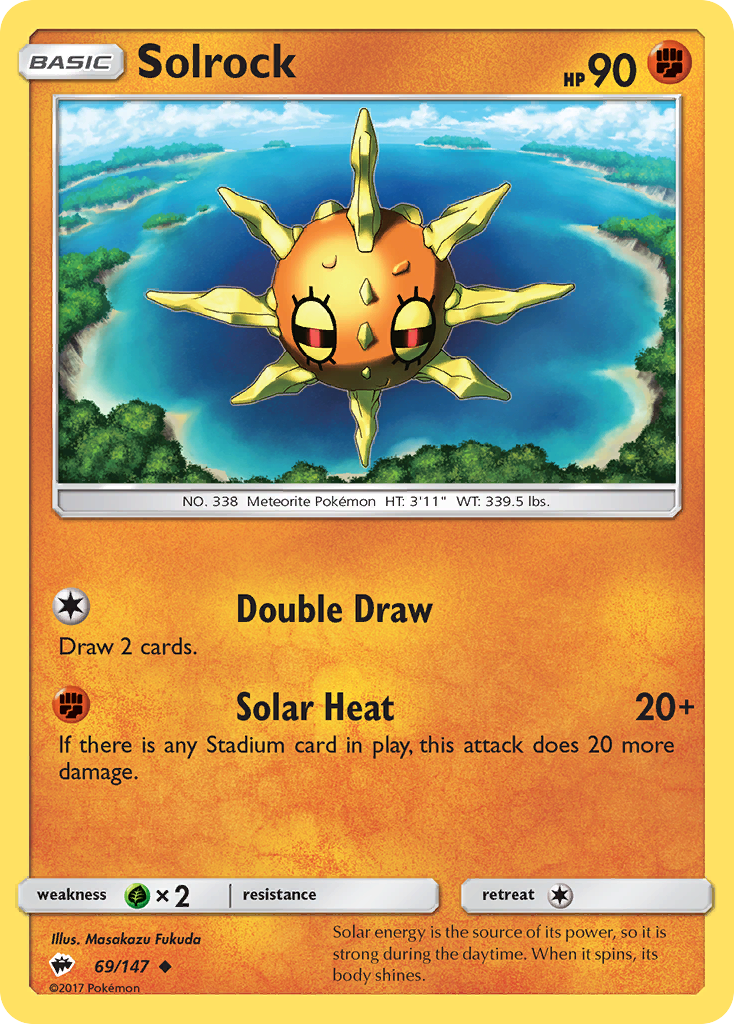 Solrock (69/147) [Sun & Moon: Burning Shadows] | Exor Games New Glasgow