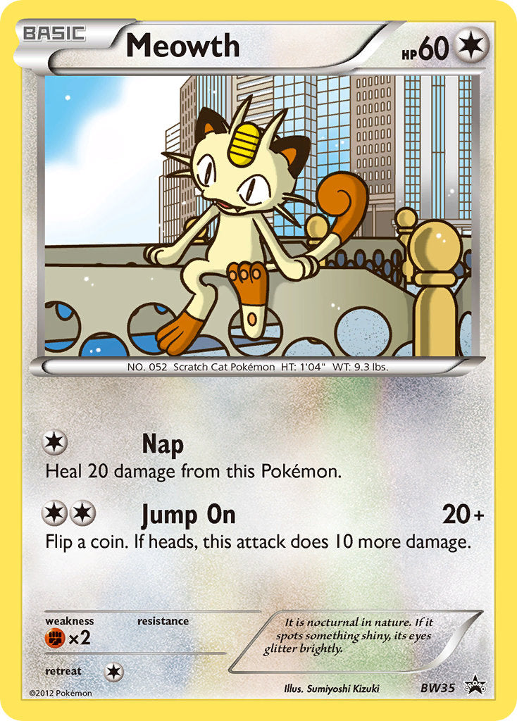 Meowth (BW35) (Cosmos Holo) [Black & White: Black Star Promos] | Exor Games New Glasgow