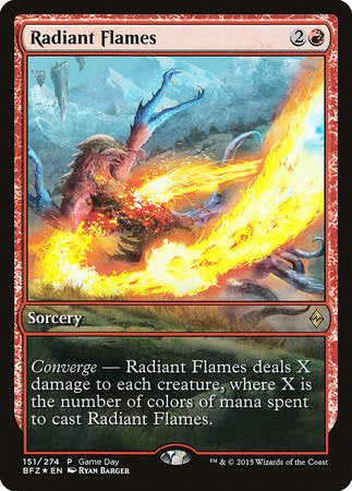 Radiant Flames [Battle for Zendikar Promos] | Exor Games New Glasgow