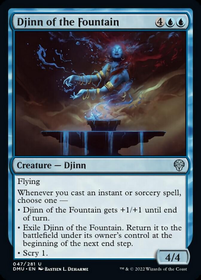 Djinn of the Fountain [Dominaria United] | Exor Games New Glasgow