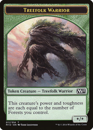 Treefolk Warrior Token [Magic 2015 Tokens] | Exor Games New Glasgow