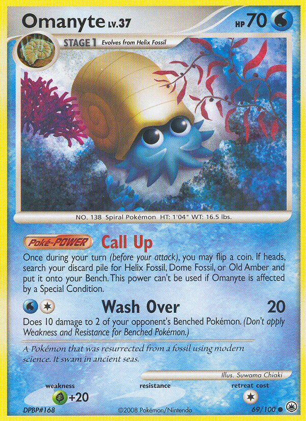 Omanyte (69/100) [Diamond & Pearl: Majestic Dawn] | Exor Games New Glasgow