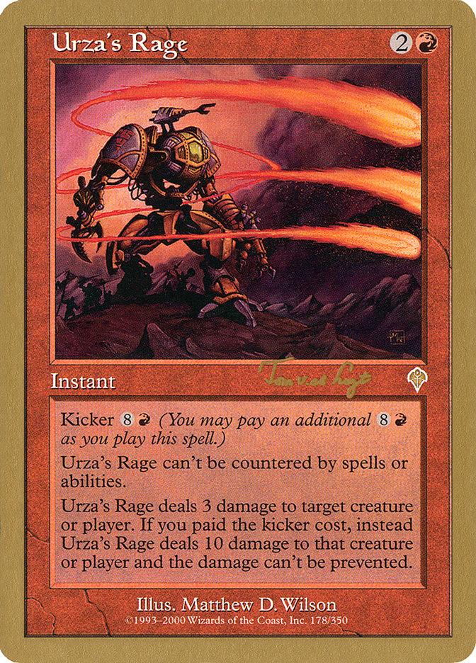 Urza's Rage (Tom van de Logt) [World Championship Decks 2001] | Exor Games New Glasgow