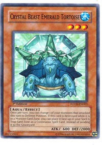 Crystal Beast Emerald Tortoise [FOTB-EN003] Common | Exor Games New Glasgow