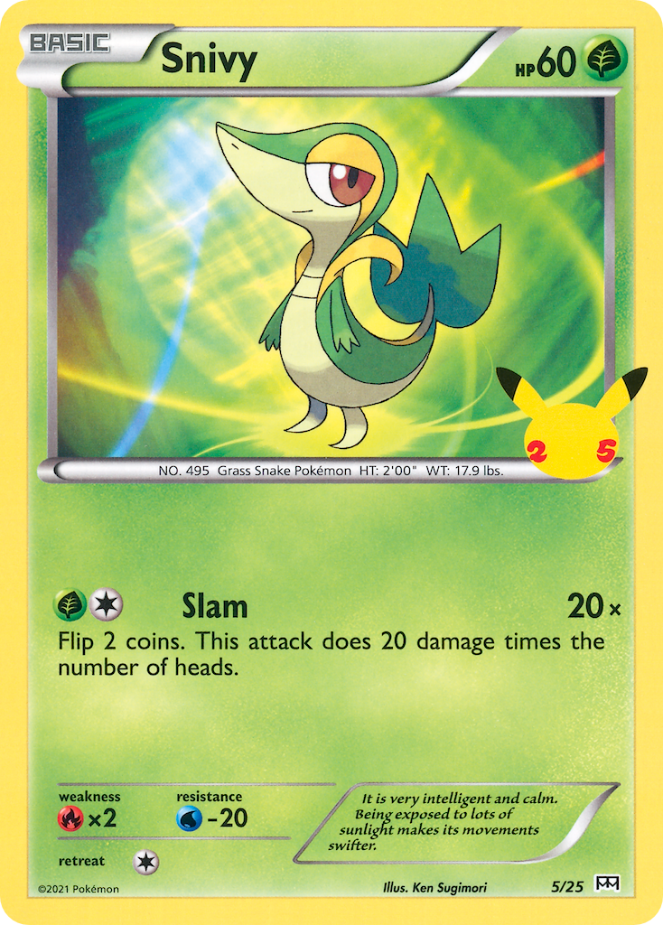 Snivy (5/25) [McDonald's 25th Anniversary] | Exor Games New Glasgow