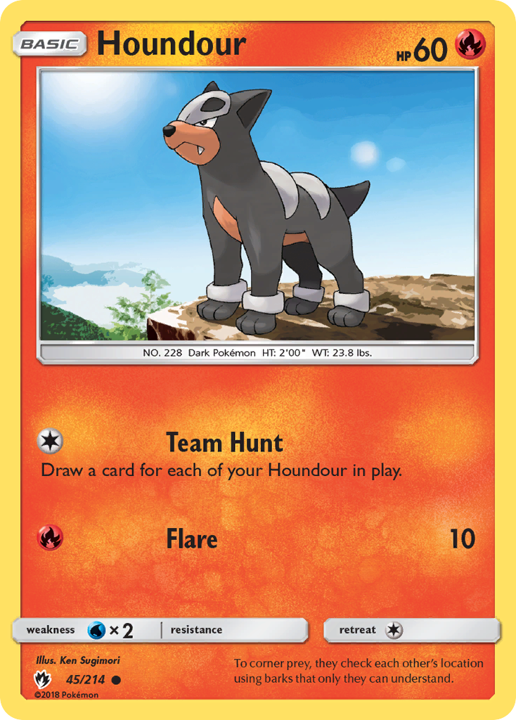 Houndour (45/214) [Sun & Moon: Lost Thunder] | Exor Games New Glasgow