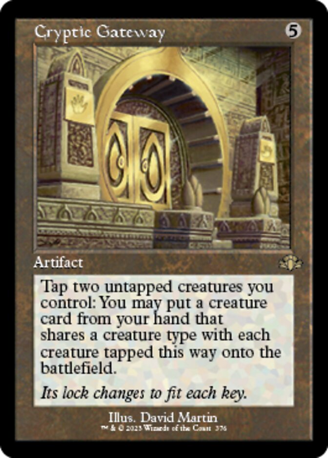 Cryptic Gateway (Retro) [Dominaria Remastered] | Exor Games New Glasgow