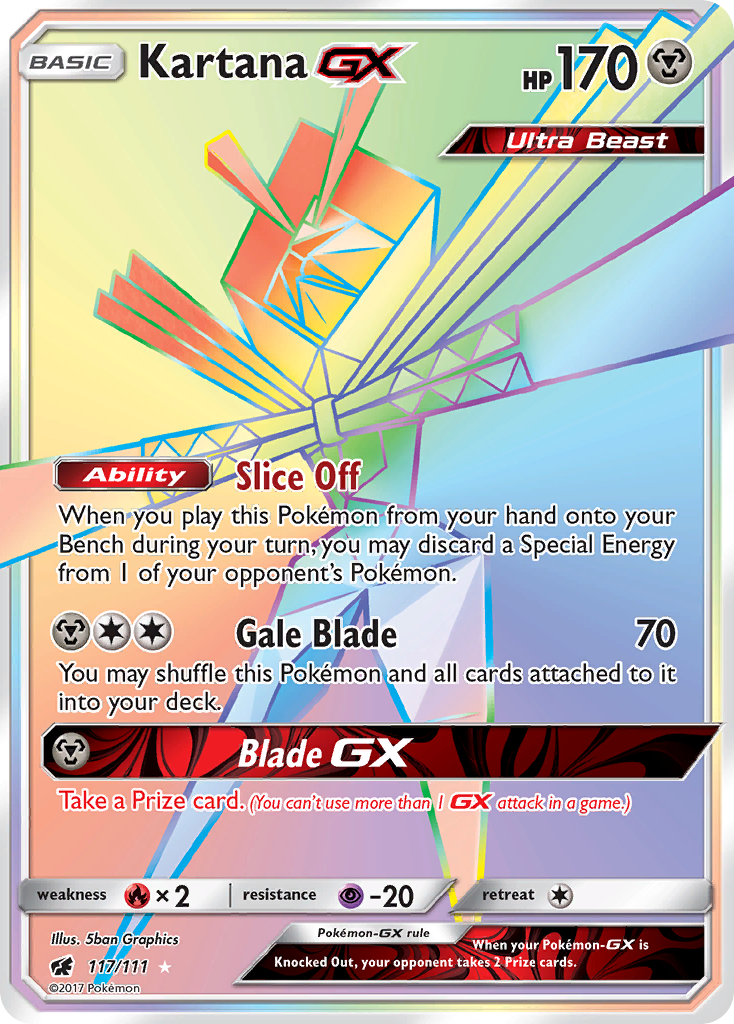 Kartana GX (117/111) [Sun & Moon: Crimson Invasion] | Exor Games New Glasgow