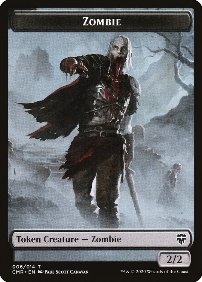 Treasure // Zombie Token [Commander Legends Tokens] | Exor Games New Glasgow