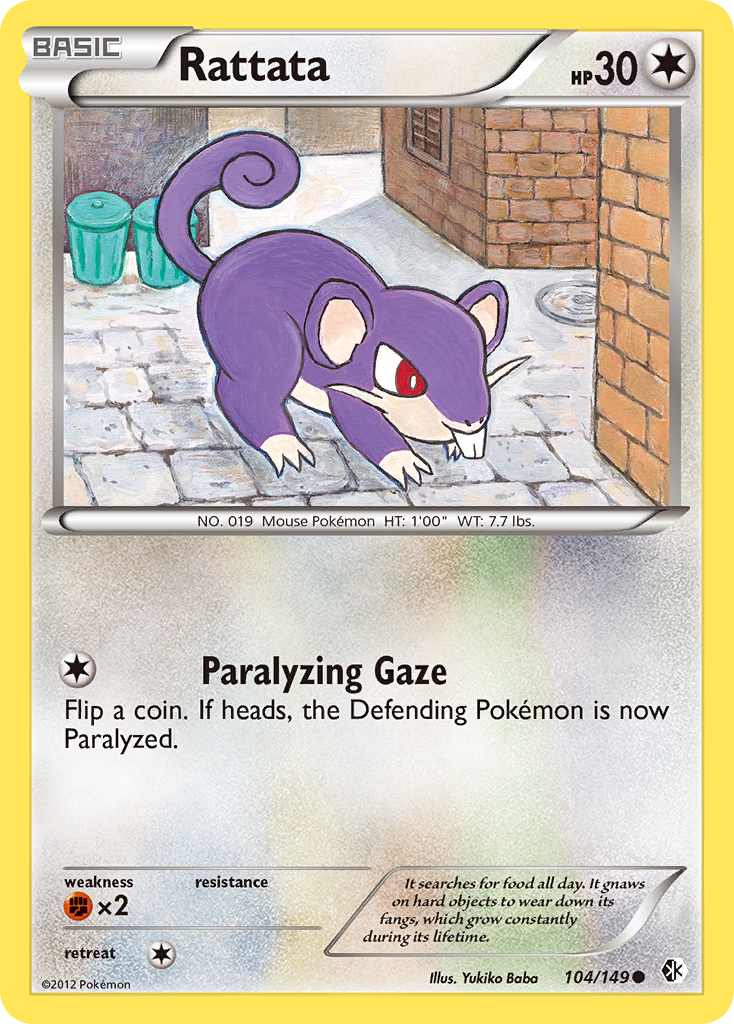 Rattata (104/149) [Black & White: Boundaries Crossed] | Exor Games New Glasgow