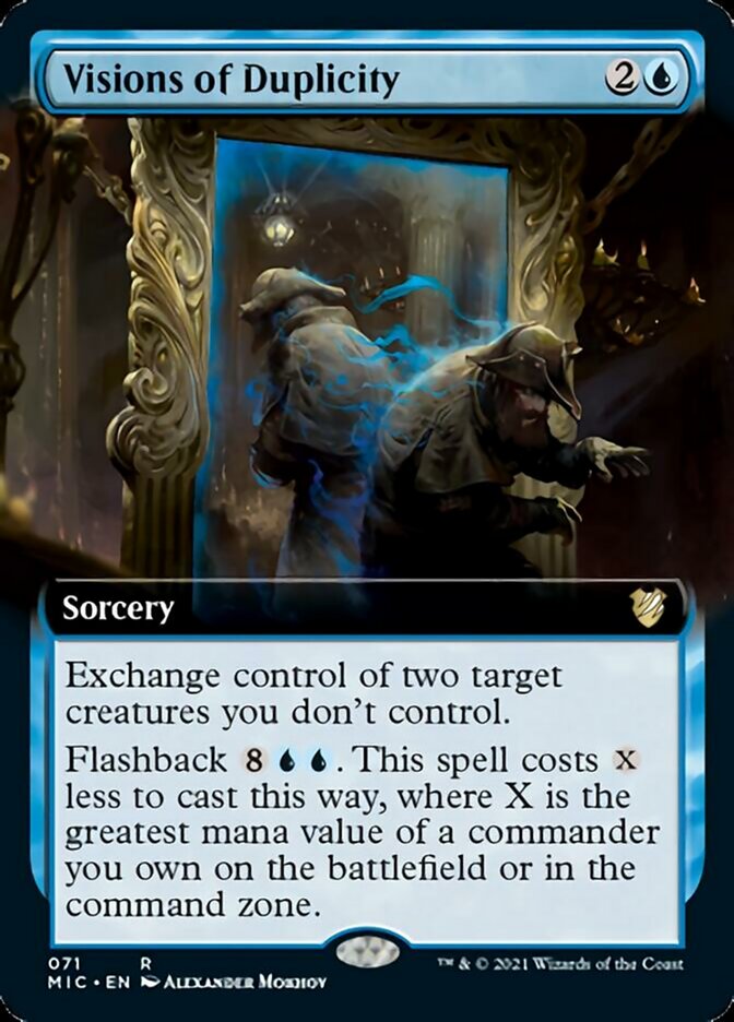 Visions of Duplicity (Extended) [Innistrad: Midnight Hunt Commander] | Exor Games New Glasgow