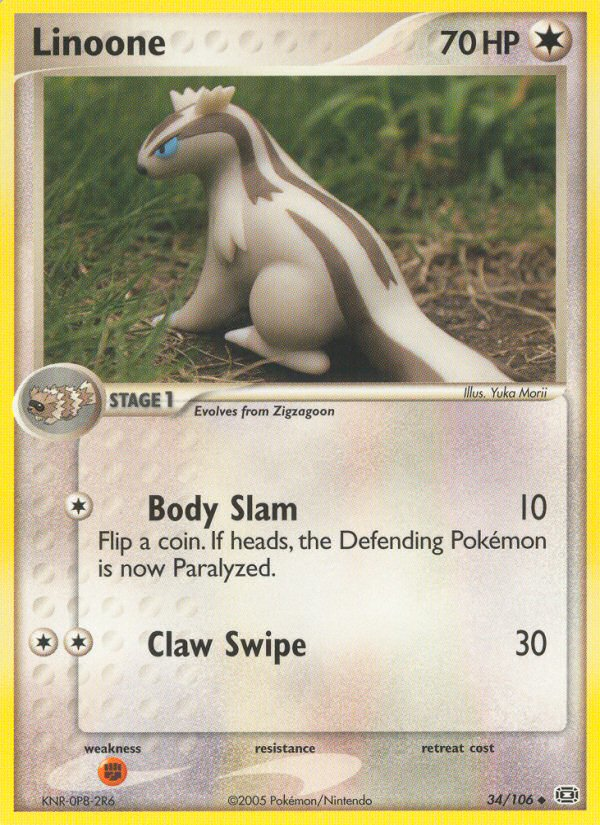Linoone (34/106) [EX: Emerald] | Exor Games New Glasgow