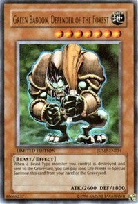 Green Baboon, Defender of the Forest [JUMP-EN014] Ultra Rare | Exor Games New Glasgow