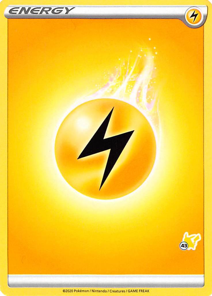 Lightning Energy (Pikachu Stamp #43) [Battle Academy 2022] | Exor Games New Glasgow