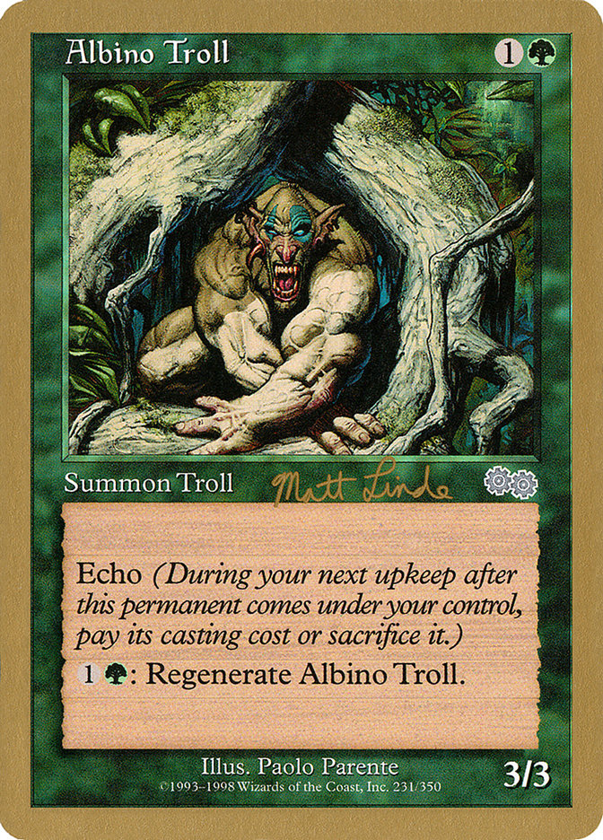 Albino Troll (Matt Linde) [World Championship Decks 1999] | Exor Games New Glasgow