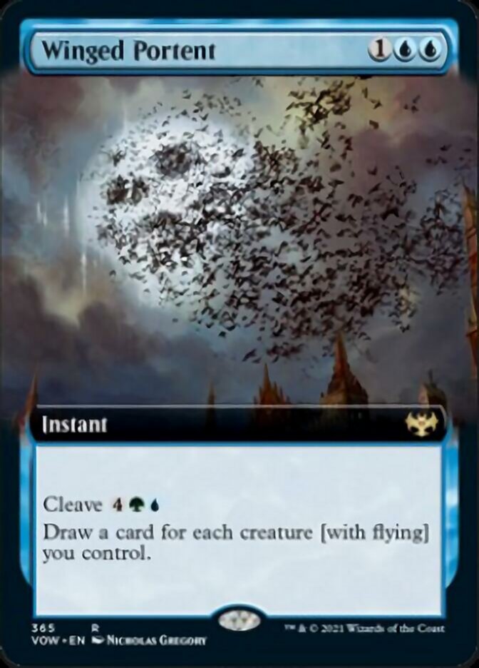 Winged Portent (Extended) [Innistrad: Crimson Vow] | Exor Games New Glasgow