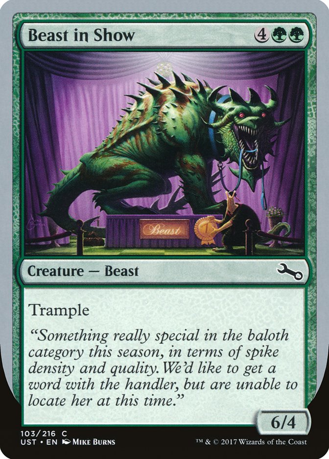 Beast in Show ("Something really special...") [Unstable] | Exor Games New Glasgow